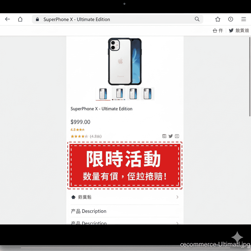 電商贈品活動的正確公告方式範例